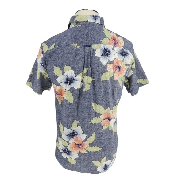 Vintage 7 Diamonds Hawaiian Floral Shirt Short Sleeve Button Collared - Picture 4 of 7